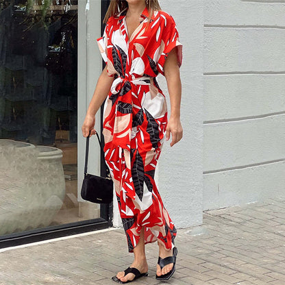 Collared Single-Breasted High-Waist Shirt Midi Dress
